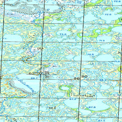 Avenza Systems Inc. Soviet Genshtab map - p43-069/070 - Russia digital map