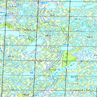 Avenza Systems Inc. Soviet Genshtab map - p43-069/070 - Russia digital map