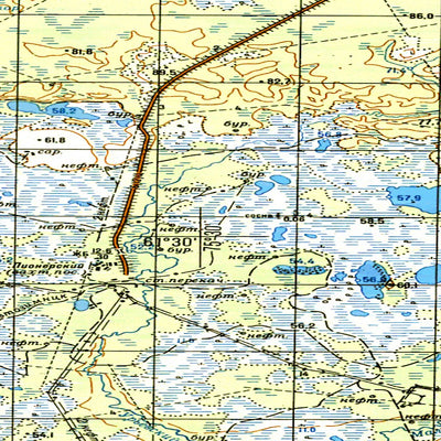Avenza Systems Inc. Soviet Genshtab map - p43-091/092 - Russia digital map