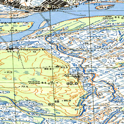 Avenza Systems Inc. Soviet Genshtab map - p43-099/100 - Russia digital map