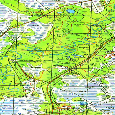 Avenza Systems Inc. Soviet Genshtab map - p43-105/106 - Russia digital map