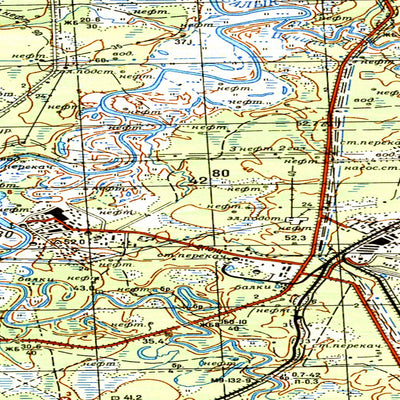 Avenza Systems Inc. Soviet Genshtab map - p43-109/110 - Russia digital map