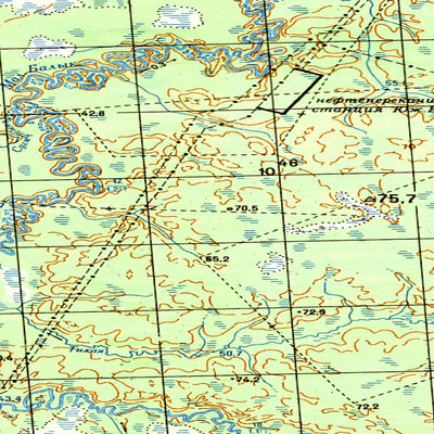 Avenza Systems Inc. Soviet Genshtab map - p43-121/122 - Russia digital map