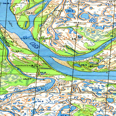 Avenza Systems Inc. Soviet Genshtab map - p43-131/132 - Russia digital map