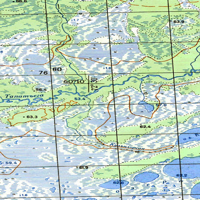 Avenza Systems Inc. Soviet Genshtab map - p43-133/134 - Russia digital map