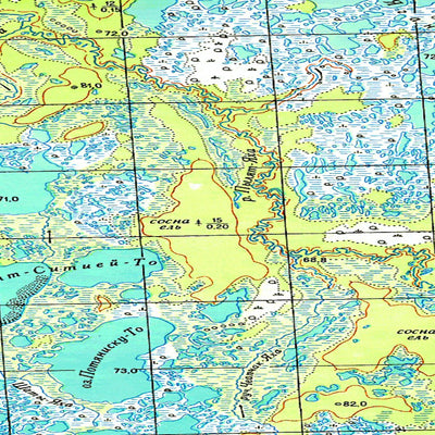 Avenza Systems Inc. Soviet Genshtab map - p44-013/014 - Russia digital map