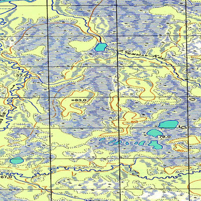 Avenza Systems Inc. Soviet Genshtab map - p44-017/018 - Russia digital map