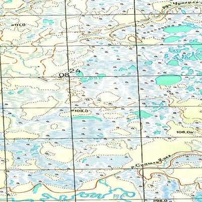 Avenza Systems Inc. Soviet Genshtab map - p44-027/028 - Russia digital map