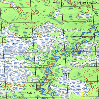 Avenza Systems Inc. Soviet Genshtab map - p44-109/110 - Russia digital map