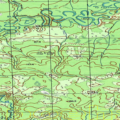 Avenza Systems Inc. Soviet Genshtab map - p45-075/076 - Russia digital map