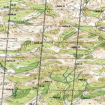 Avenza Systems Inc. Soviet Genshtab map - p55-059/060 - Russia digital map
