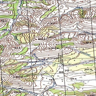 Avenza Systems Inc. Soviet Genshtab map - p56-061/062 - Russia digital map