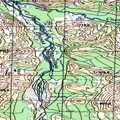 Avenza Systems Inc. Soviet Genshtab map - p56-091/092 - Russia digital map
