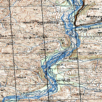 Avenza Systems Inc. Soviet Genshtab map - p56-121/122 - Russia digital map