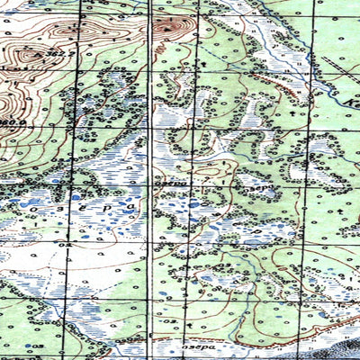 Avenza Systems Inc. Soviet Genshtab map - p56-141/142--(1951) - Russia digital map