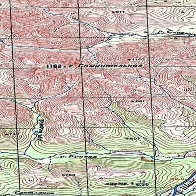 Avenza Systems Inc. Soviet Genshtab map - p58-003/004--(1953) - Russia digital map