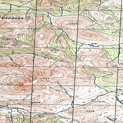 Avenza Systems Inc. Soviet Genshtab map - p58-021/022--(1953) - Russia digital map