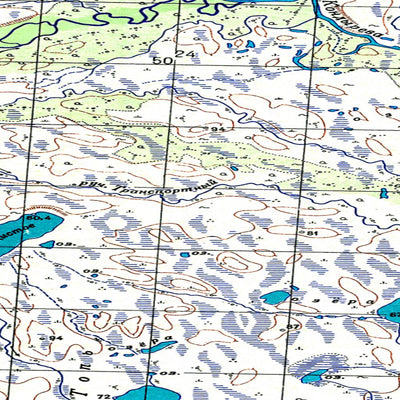Avenza Systems Inc. Soviet Genshtab map - p58-023/024--(1953) - Russia digital map