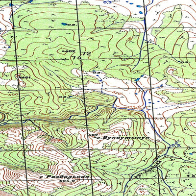 Avenza Systems Inc. Soviet Genshtab map - p58-037/038--(1953) - Russia digital map