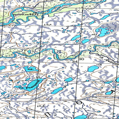 Avenza Systems Inc. Soviet Genshtab map - p58-059/060--(1953) - Russia digital map