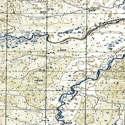Avenza Systems Inc. Soviet Genshtab map - p58-103/104--(1952) - Russia digital map