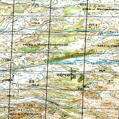 Avenza Systems Inc. Soviet Genshtab map - p58-141/142--(1982) - Russia digital map