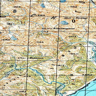 Avenza Systems Inc. Soviet Genshtab map - p58-141/142--(1982) - Russia digital map