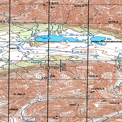 Avenza Systems Inc. Soviet Genshtab map - p59-091/092--(1972) - Russia digital map
