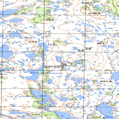 Avenza Systems Inc. Soviet Genshtab map - p60-019/020 - Russia digital map