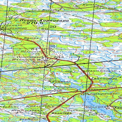 Avenza Systems Inc. Soviet Genshtab map - q35-131/132 - Russia digital map