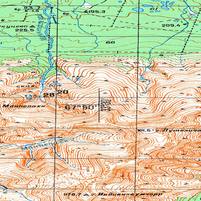 Avenza Systems Inc. Soviet Genshtab map - q36-007/008 - Russia digital map