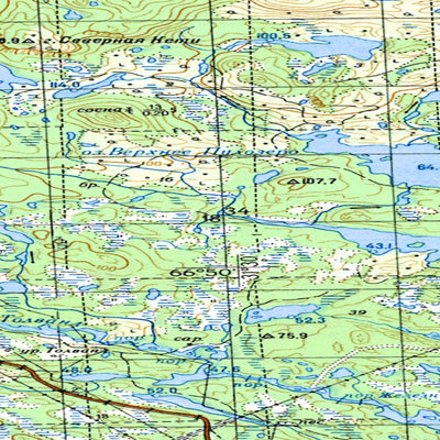 Avenza Systems Inc. Soviet Genshtab map - q36-039/040 - Russia digital map