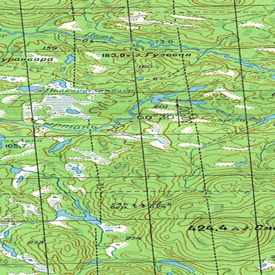 Avenza Systems Inc. Soviet Genshtab map - q36-049/050--(1981) - Russia digital map