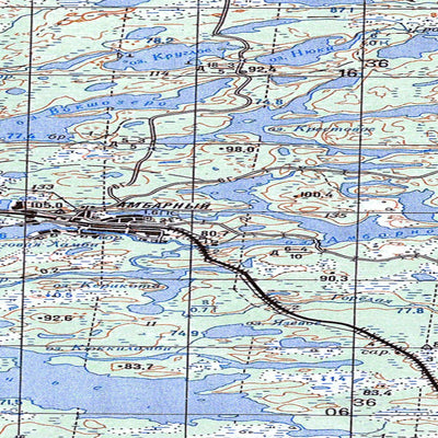 Avenza Systems Inc. Soviet Genshtab map - q36-079/080 - Russia digital map