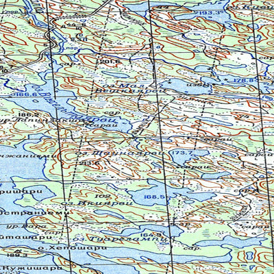 Avenza Systems Inc. Soviet Genshtab map - q36-085/086--(1983) - Russia digital map