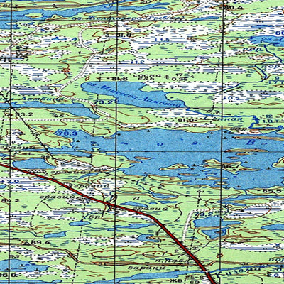 Avenza Systems Inc. Soviet Genshtab map - q36-091/092--(1976) - Russia digital map