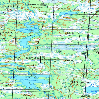 Avenza Systems Inc. Soviet Genshtab map - q36-093/094 - Russia digital map