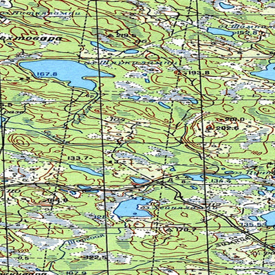 Avenza Systems Inc. Soviet Genshtab map - q36-099/100--(1988) - Russia digital map