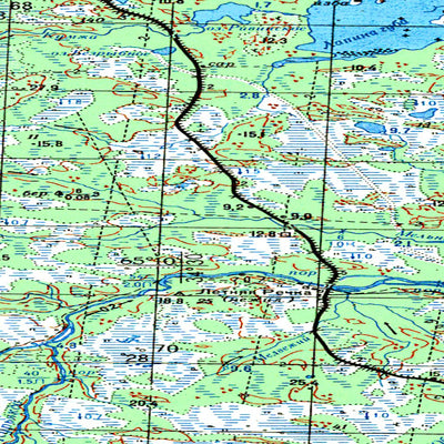 Avenza Systems Inc. Soviet Genshtab map - q36-105/106 - Russia digital map