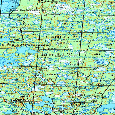 Avenza Systems Inc. Soviet Genshtab map - q36-107/108 - Russia digital map