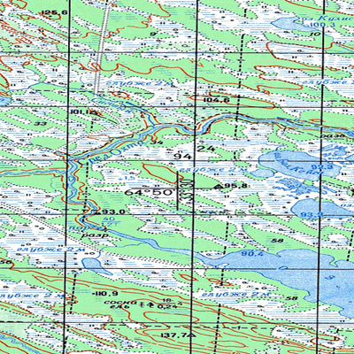 Avenza Systems Inc. Soviet Genshtab map - q36-115/116 - Russia digital map