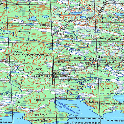 Avenza Systems Inc. Soviet Genshtab map - q36-123/124 - Russia digital map