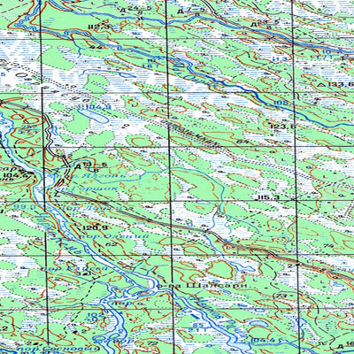 Avenza Systems Inc. Soviet Genshtab map - q36-125/126 - Russia digital map
