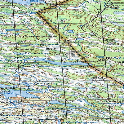 Avenza Systems Inc. Soviet Genshtab map - q36-133/134--(1980) - Russia digital map