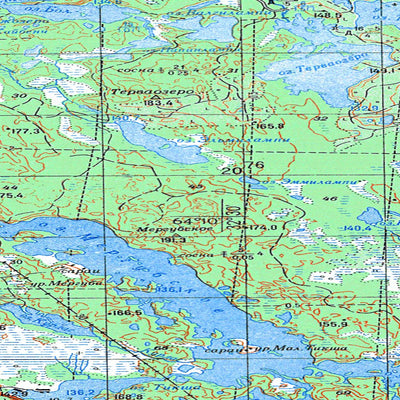 Avenza Systems Inc. Soviet Genshtab map - q36-137/138 - Russia digital map