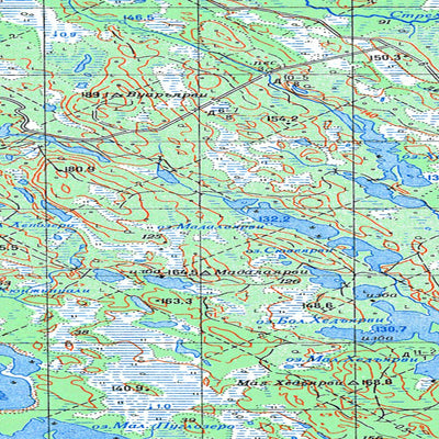 Avenza Systems Inc. Soviet Genshtab map - q36-137/138 - Russia digital map