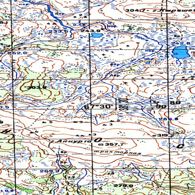 Avenza Systems Inc. Soviet Genshtab map - q37-017/018 - Russia digital map