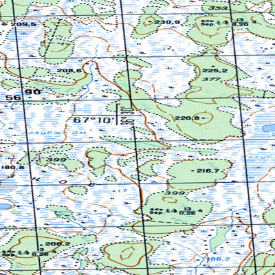 Avenza Systems Inc. Soviet Genshtab map - q37-025/026 - Russia digital map