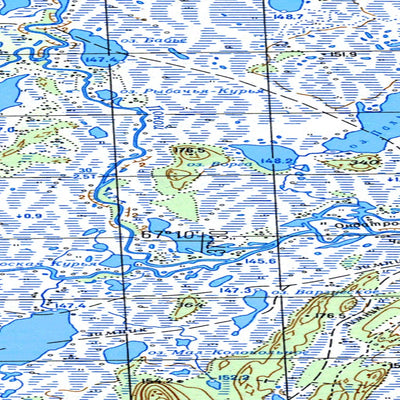 Avenza Systems Inc. Soviet Genshtab map - q37-027/028 - Russia digital map