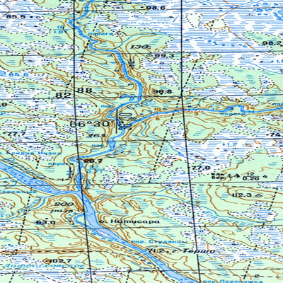 Avenza Systems Inc. Soviet Genshtab map - q37-049/050 - Russia digital map